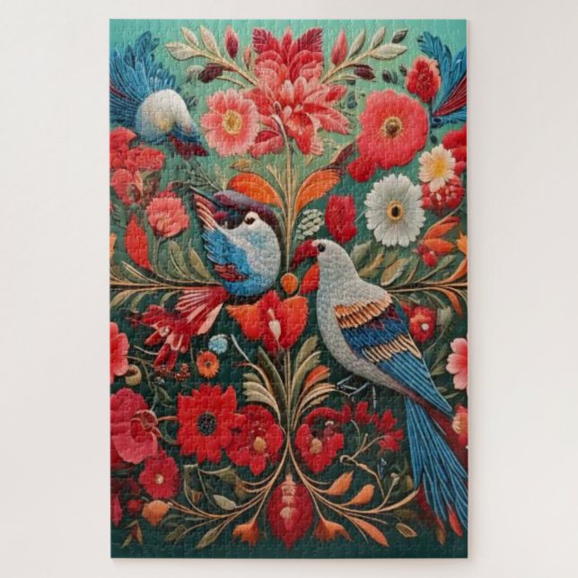 Garten der Harmonie – Vintage Birds (Vertikal)