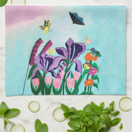 Garten der himmlischen Freuden Geschirrtuch