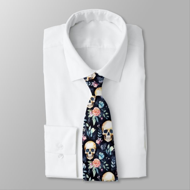 Garten der Knochen Business Neck Tie Skulls und Ro Krawatte (Gebunden)