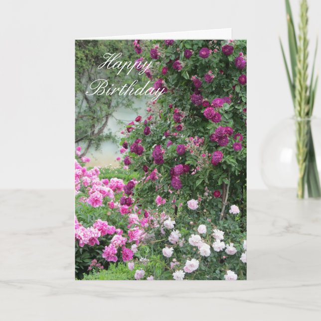 Garten der Rose Karte (Vorderseite)