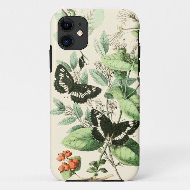 Garten der Schmetterlinge und der Blumen Case-Mate iPhone Hülle (Rückseite)
