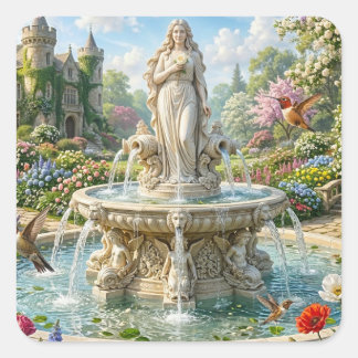 Garten der unvergänglichen Erinnerungen Quadratischer Aufkleber