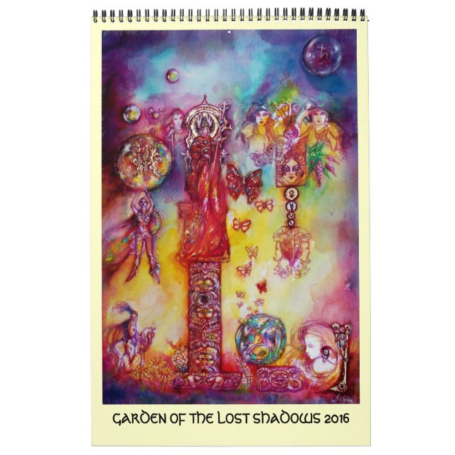 GARTEN DER VERLORENEN SCHADOWS-FEE UND -SCHALTFLÄD KALENDER (Titelbild)