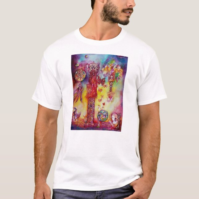 GARTEN DER VERLORENEN SCHATTEN, FEE UND SCHALTFLÄC T-Shirt (Vorderseite)