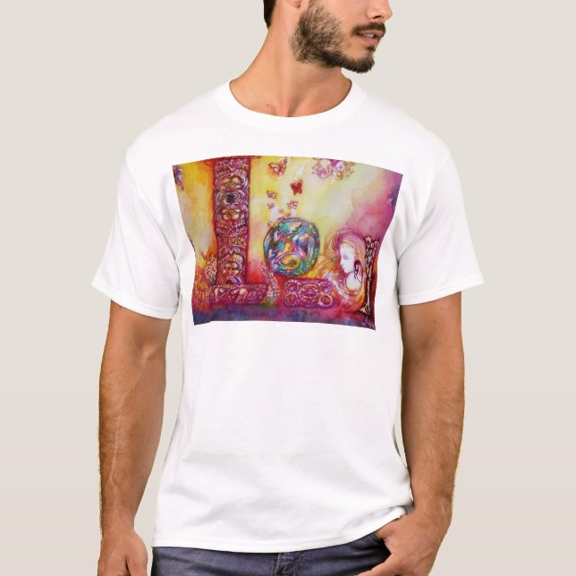 GARTEN DER VERLORENEN SCHATTEN, FEE UND SCHALTFLÄC T-Shirt (Vorderseite)