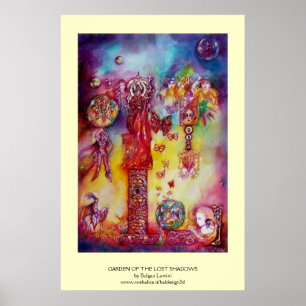 GARTEN DER VERLORENEN SCHATTEN, FEEN UND SCHMETTER POSTER