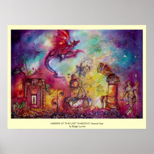 GARTEN DER VERLORENEN SCHATTEN -FLIEGENDER ROTER D POSTER