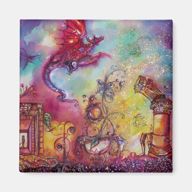 GARTEN DER VERLORENEN SCHATTEN / FLYING RED DRAGON MAGNET (Vorne)