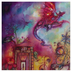 GARTEN DER VERLORENEN SCHATTEN / FLYING RED DRAGON STOFF