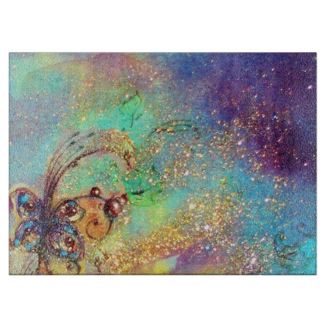 GARTEN DER VERLORENEN SCHATTEN - MAGIC BUTTERFLY-P SCHNEIDEBRETT (Vorderseite)