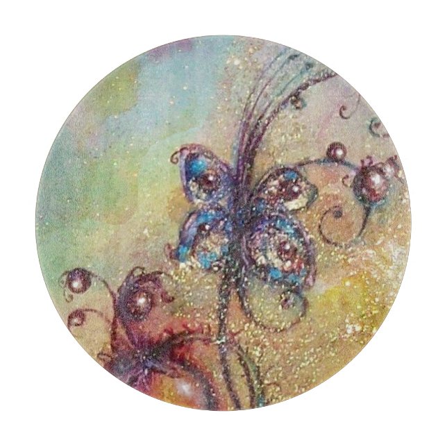 GARTEN DER VERLORENEN SCHATTEN - MAGIC BUTTERFLY-P SCHNEIDEBRETT (Vorderseite)