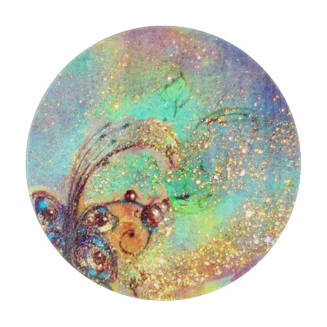 GARTEN DER VERLORENEN SCHATTEN - MAGIC BUTTERFLY-P SCHNEIDEBRETT (Vorderseite)