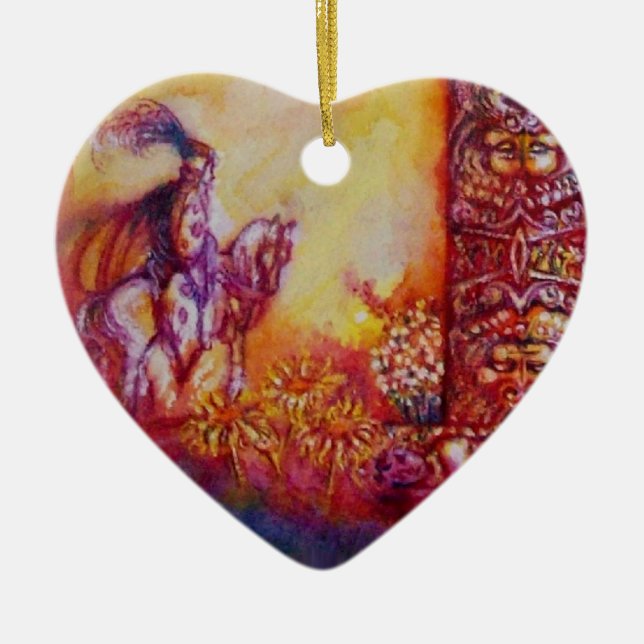 GARTEN DER VERLORENEN SCHATTEN - NACHT UND HERZ DE KERAMIKORNAMENT (Vorne)