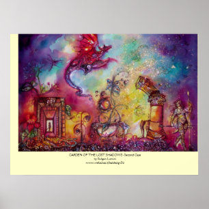GARTEN DER VERLORENEN SCHATTEN - ROTER DRAGON FLIE POSTER