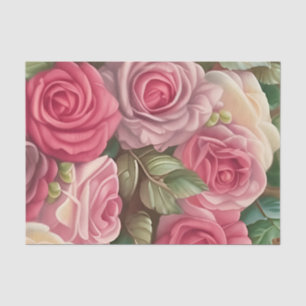 Garten der viktorianischen Rose - Pastellrosa Blum Seidenpapier