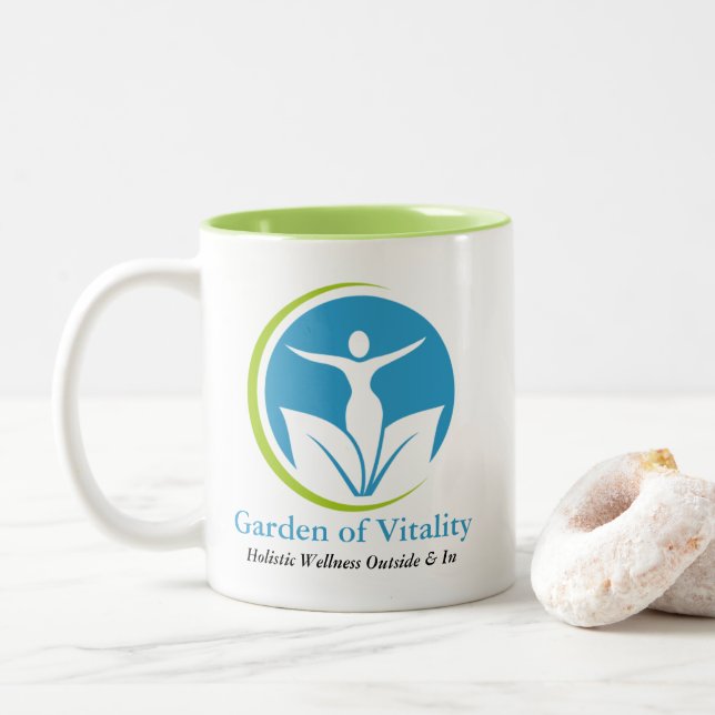 Gärten der Vitalität Unterschrift Tasse (Mit Donut)