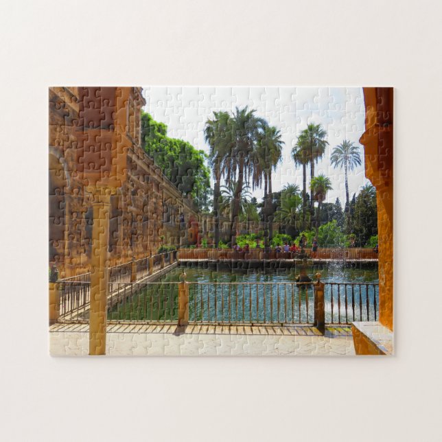 Gärten des Alcazar von Sevilla, Spanien (Horizontal)
