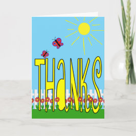 Garten des Dankes an jede Gelegenheit Dankeschön K Dankeskarte