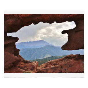 Garten des Gottes mit Blick auf Pikes Spitze Fotodruck