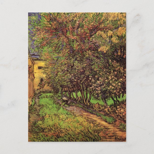 Garten des Heiligen-Paul-Krankenhauses, Vincent va Postkarte (Vorderseite)