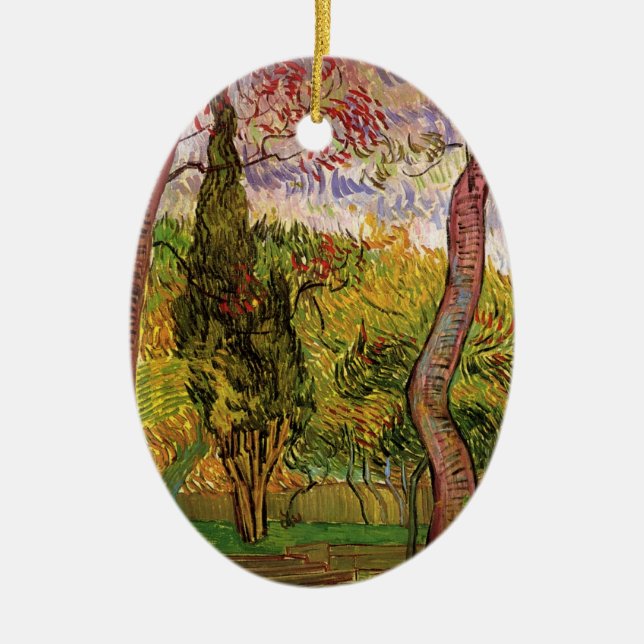 Garten des Heiligen-Paul-Krankenhauses von Vincent Keramikornament (Vorne)