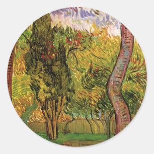 Garten des Heiligen-Paul-Krankenhauses von Vincent Runder Aufkleber