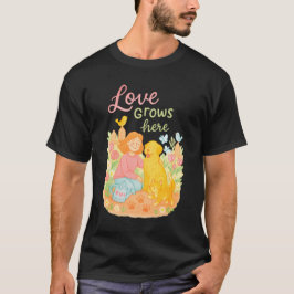 Garten des Joy Floral Vintag Pet Lover T - Shirt