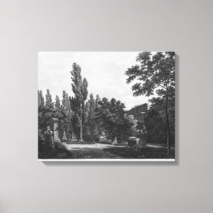 Garten des Klosters, Musee DES-Monumente Leinwanddruck