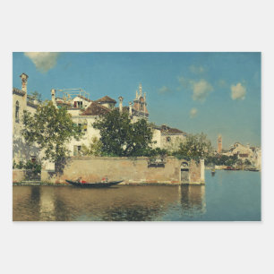 Garten des Palazzo Vendramin in Venedig Geschenkpapier Set