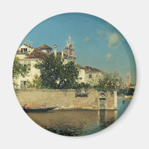 Garten des Palazzo Vendramin in Venedig Magnet
