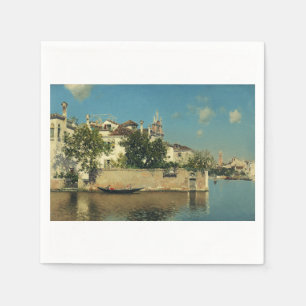 Garten des Palazzo Vendramin in Venedig Serviette