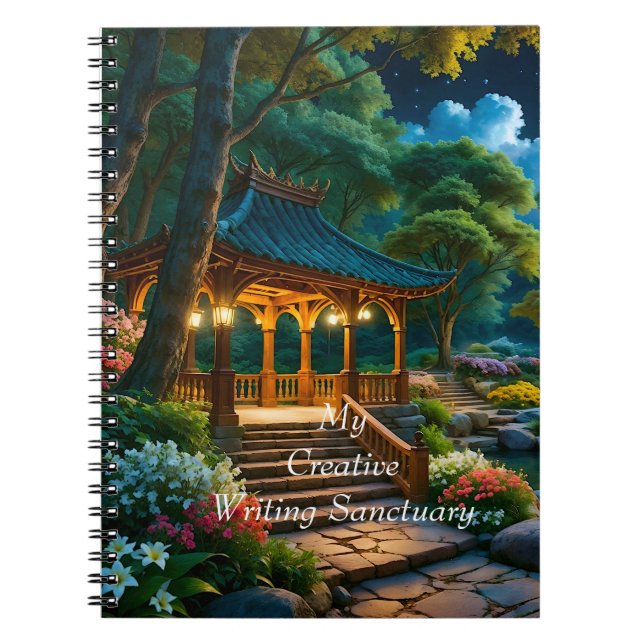 Garten des Quiet Night Notebook (1) Notizblock (Vorderseite)