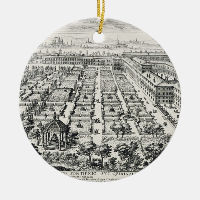 Gärten des Quirinale, von 'Li Giardini di Rom Keramikornament (Vorne)