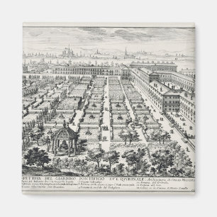 Gärten des Quirinale, von 'Li Giardini di Rom Magnet