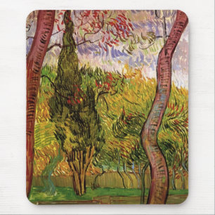 Garten des Saint-Paul-Hospitals von Vincent van Go Mousepad