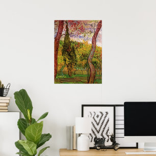 Garten des Saint-Paul-Hospitals von Vincent van Go Poster