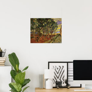 Garten des Saint-Paul-Hospitals von Vincent van Go Poster