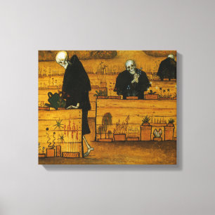 Garten des Todes (von Hugo Simberg) Leinwanddruck