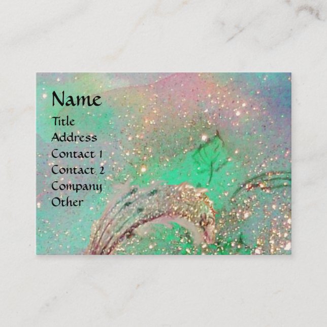 GARTEN DES VERLORENEN SCHADOWS-BUTTERFLY-MONOGRAMM VISITENKARTE (Vorderseite)