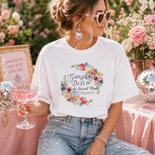 Garten Disco   Junggesellinnenabschied Brautjungfe T-Shirt