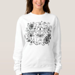 GARTEN DOODLE CHOW - Weiße Shirt - wählen Sie Stil