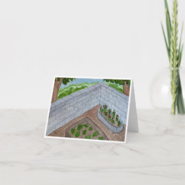 Garten-Eck-Grußkarte Karte