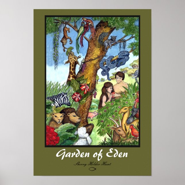 Garten Eden Print Poster (Vorne)