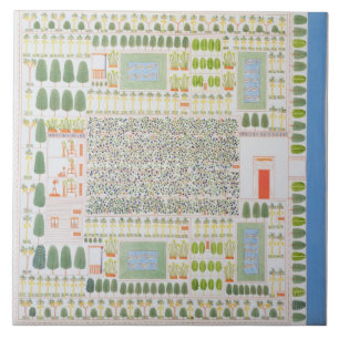 Garten eines hohen ägyptischen Würdenträgers, v Fliese