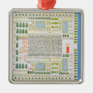 Garten eines hohen ägyptischen Würdenträgers, v Silbernes Ornament