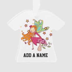 Garten-Fee auf Pilz Ornament