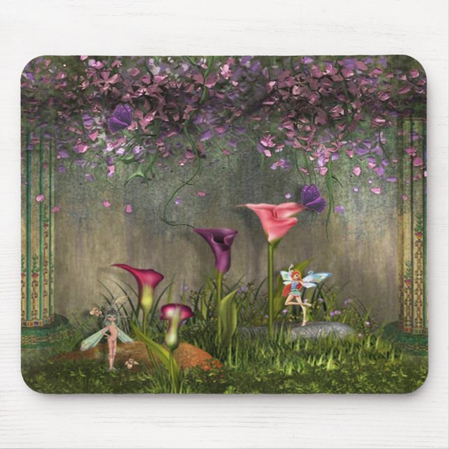 Garten-Fee-Mausunterlage Mousepad (Vorne)