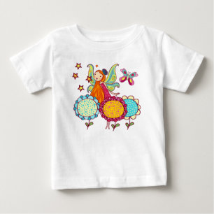 Garten-Fee mit Blumen Baby T-shirt
