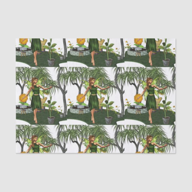 Garten-Fee Seidenpapier (Vorderseite)