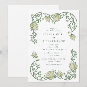 Garten-Feinmärchen-Hochzeitseinladungen Einladung